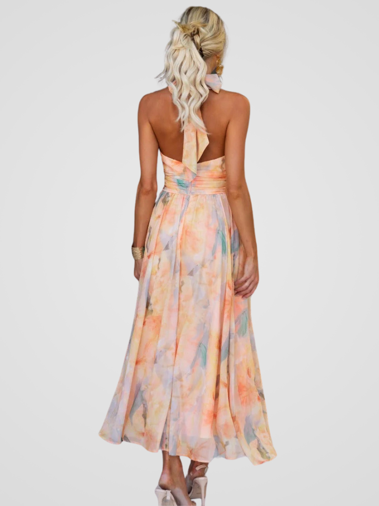 Valora™ | Floral Midi Dress