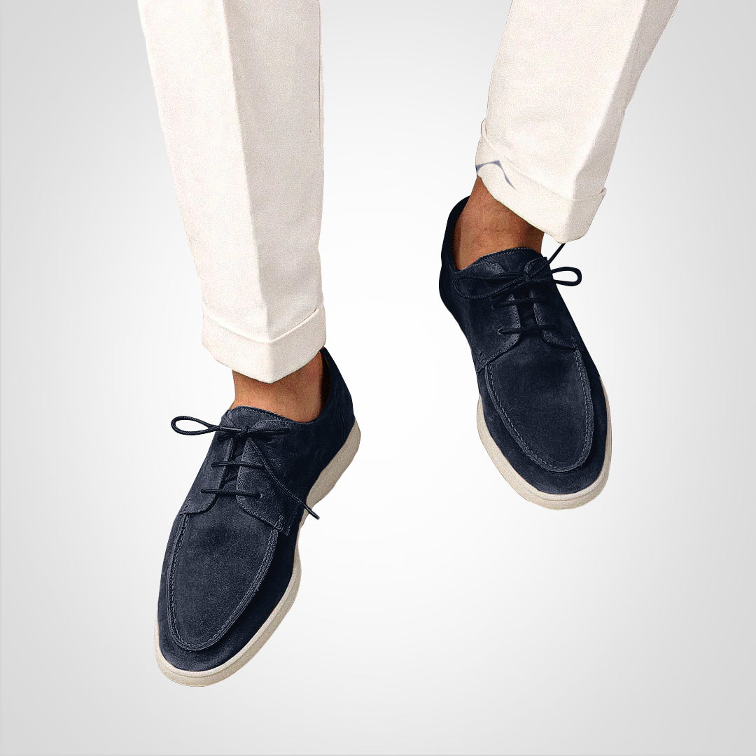 Lorenzo Suede Laced Loafers
