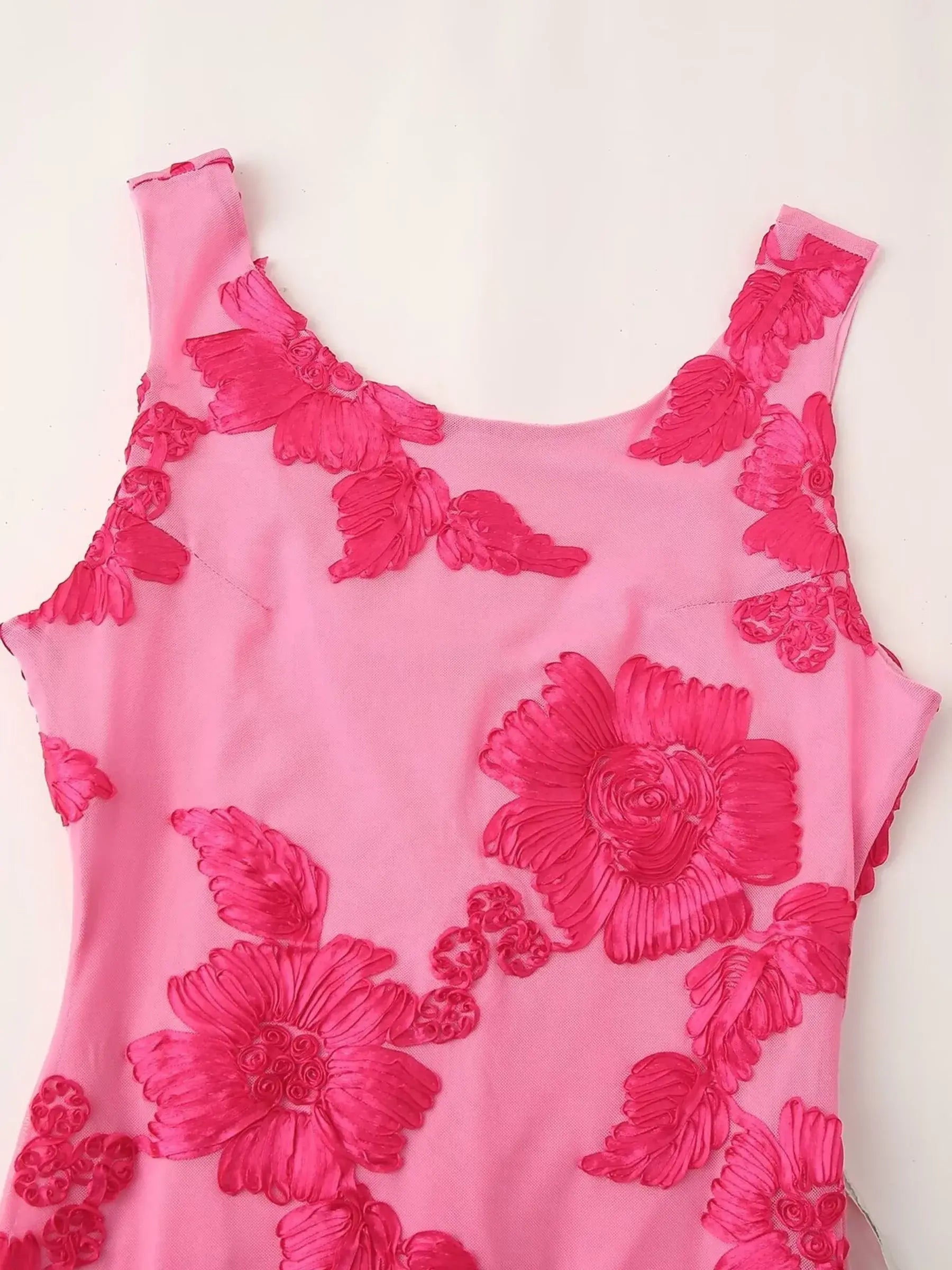 Viola Flower Sleeveless Dress