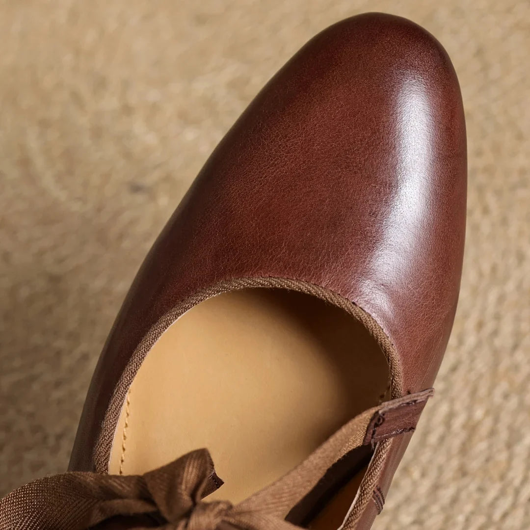 Bellaria Genuine Leather Flat Shoes