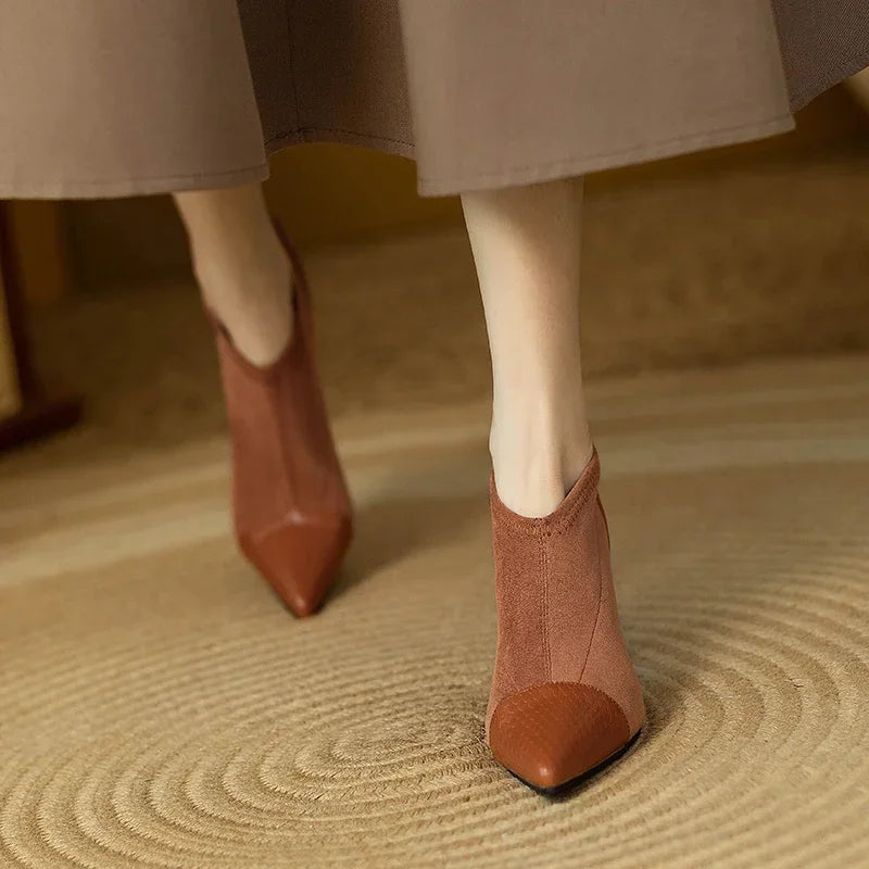 Veronica Genuine Leather Heels