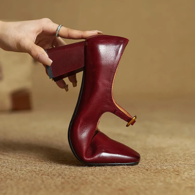 Luisa Authentic Leather High Heels