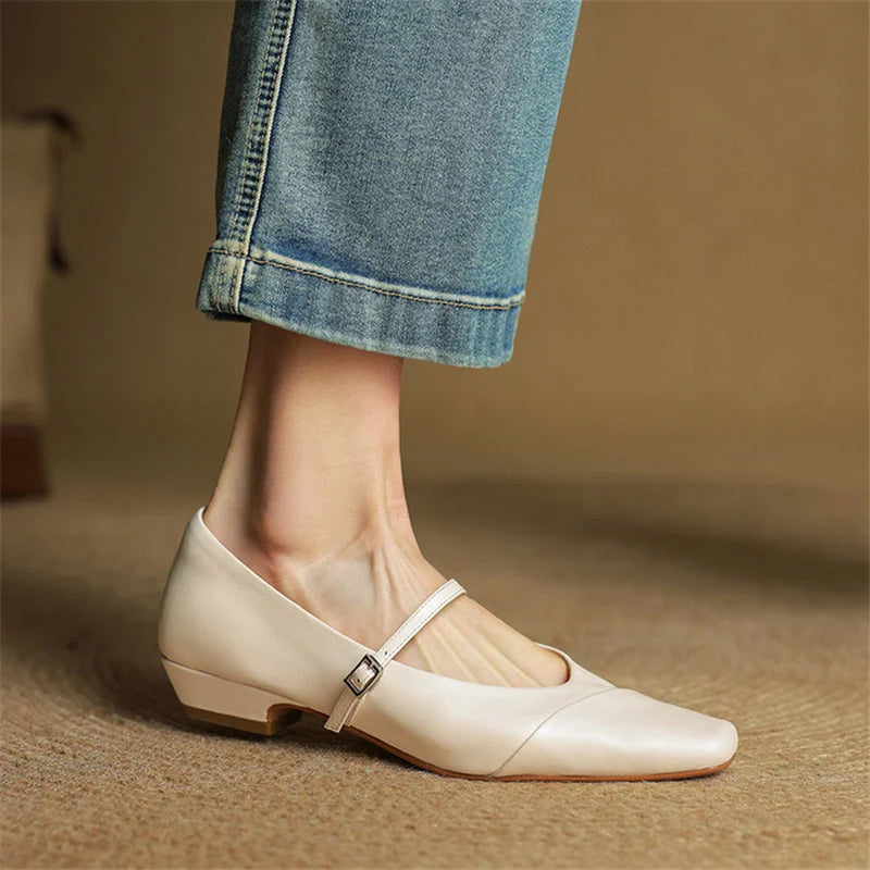 Velin Authentic Leather Heels