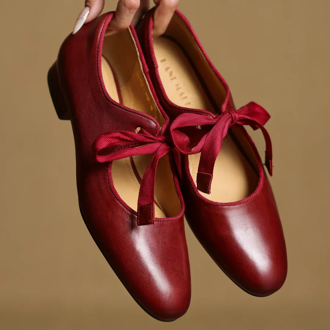 Bellaria Genuine Leather Flat Shoes