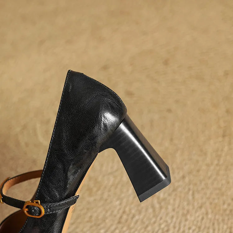 Lyra - Genuine Leather High Heels