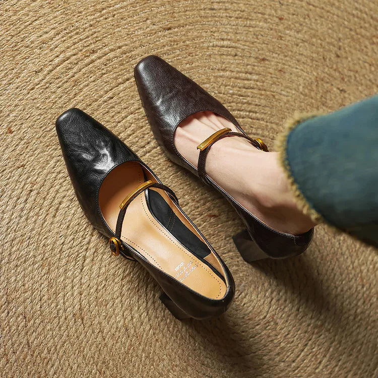 Lyra - Genuine Leather High Heels