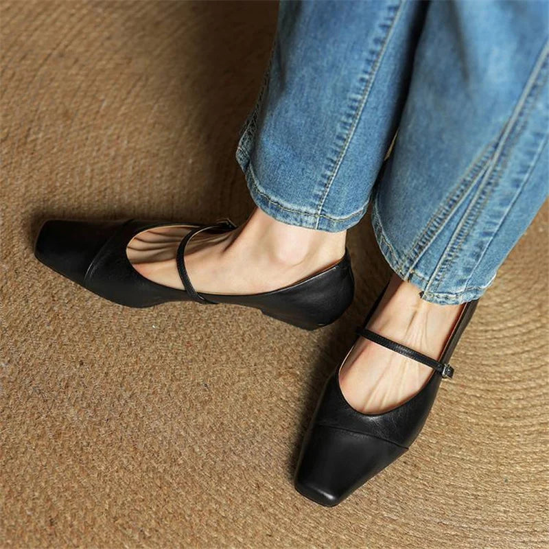 Velin Authentic Leather Heels