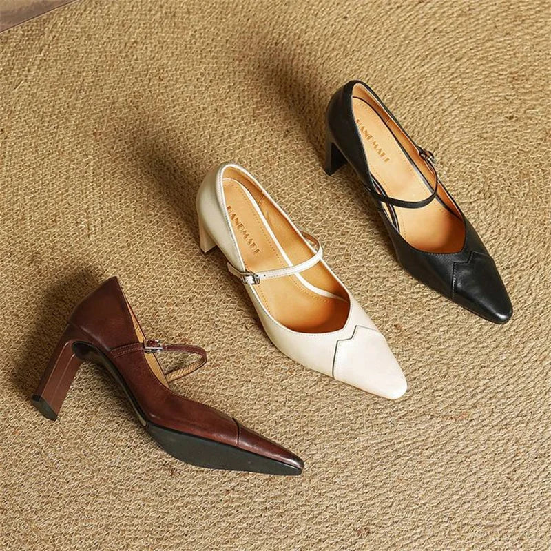 Emily Authentic Leather High Heels