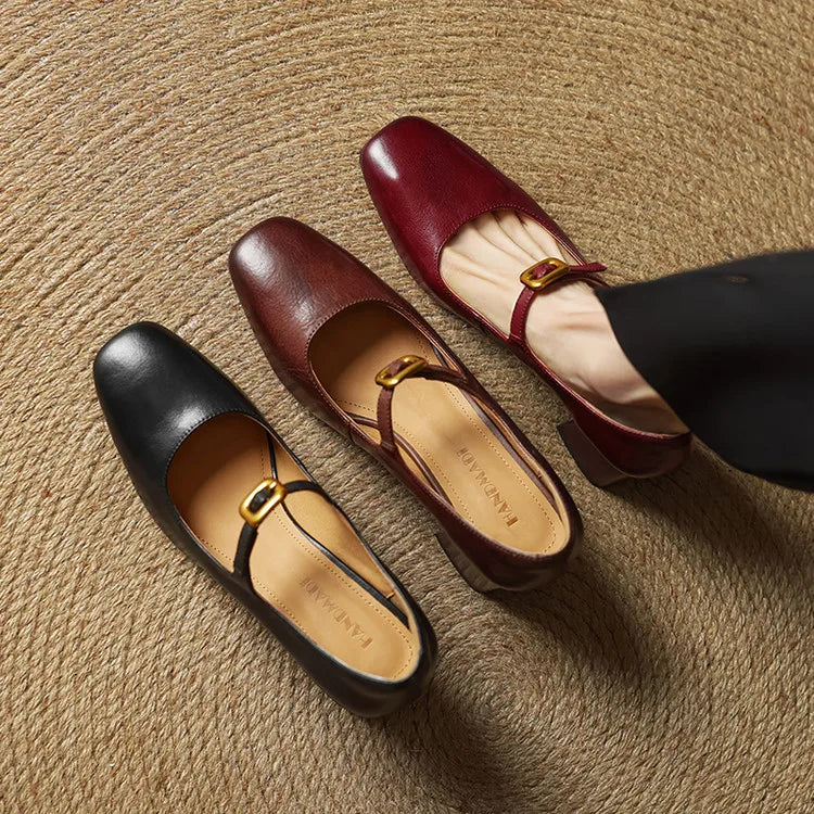 Luisa Authentic Leather High Heels