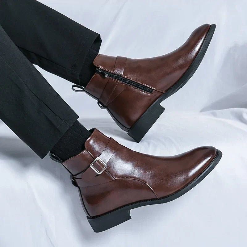 Miles Leather Ankle Boots