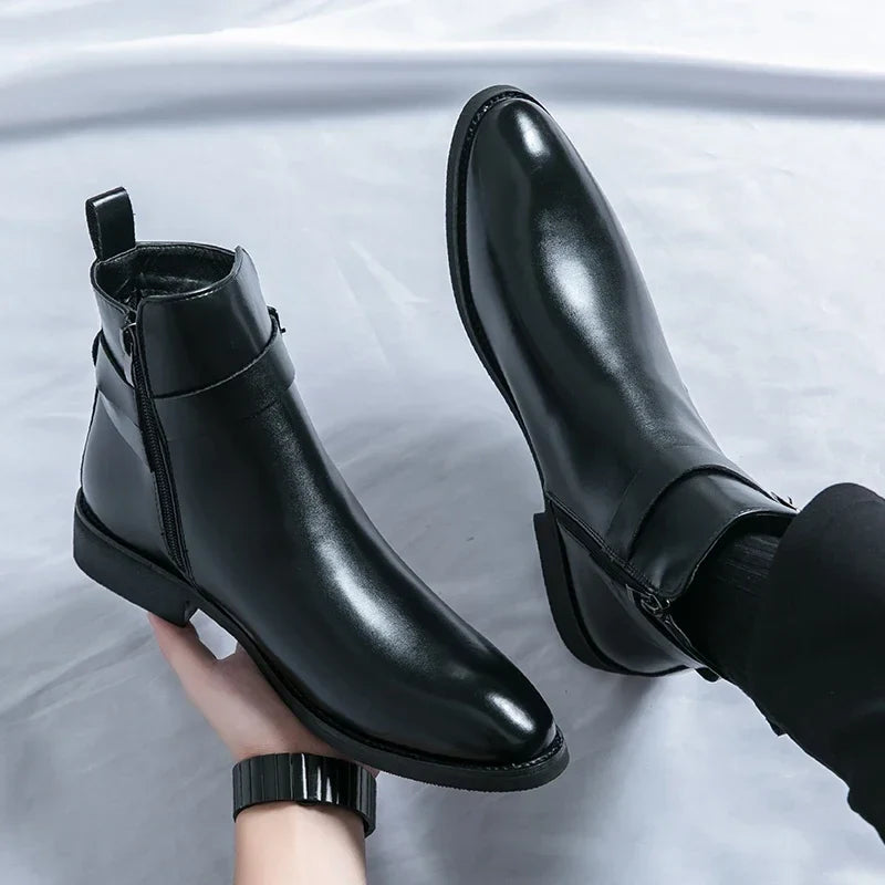 Miles Leather Ankle Boots