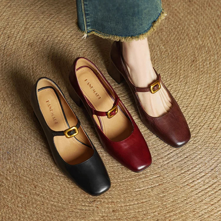 Luisa Authentic Leather High Heels