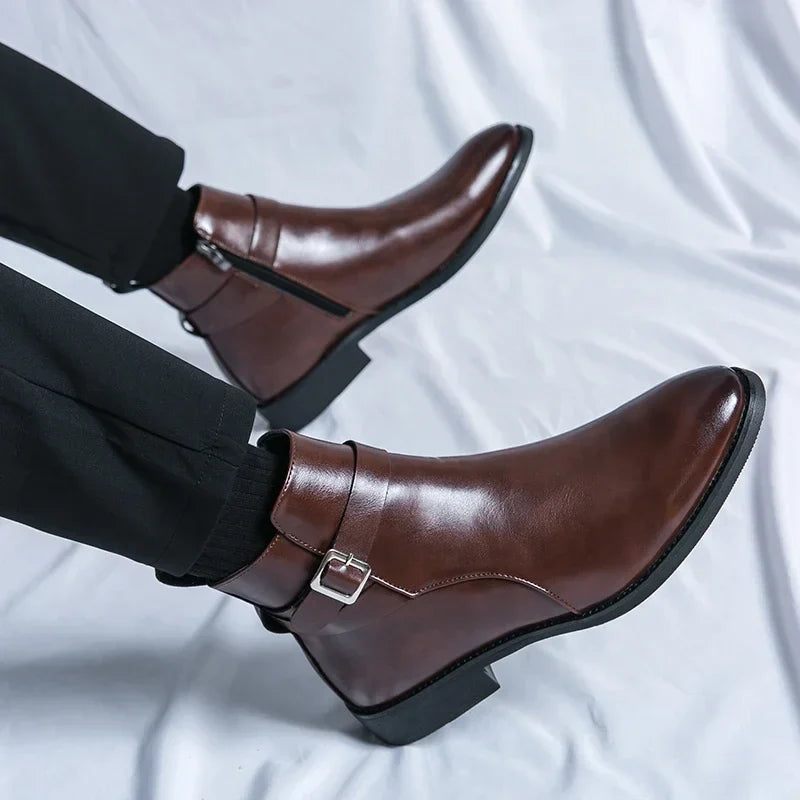 Miles Leather Ankle Boots