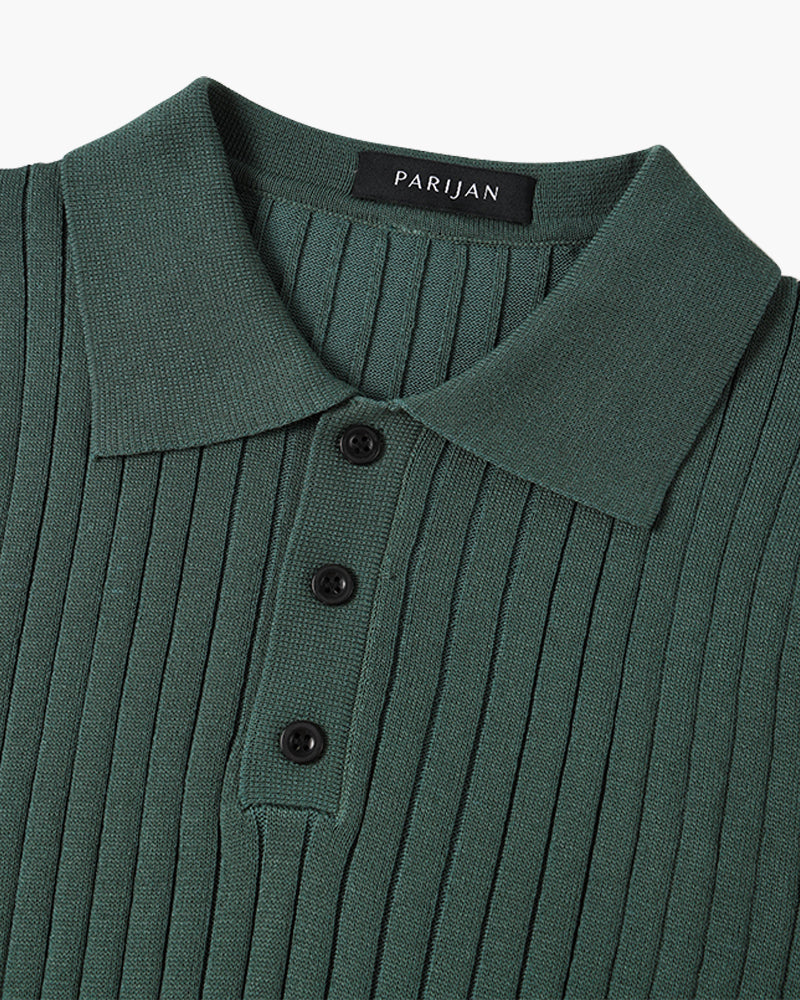 GIMCHEON Knit Polo Tee