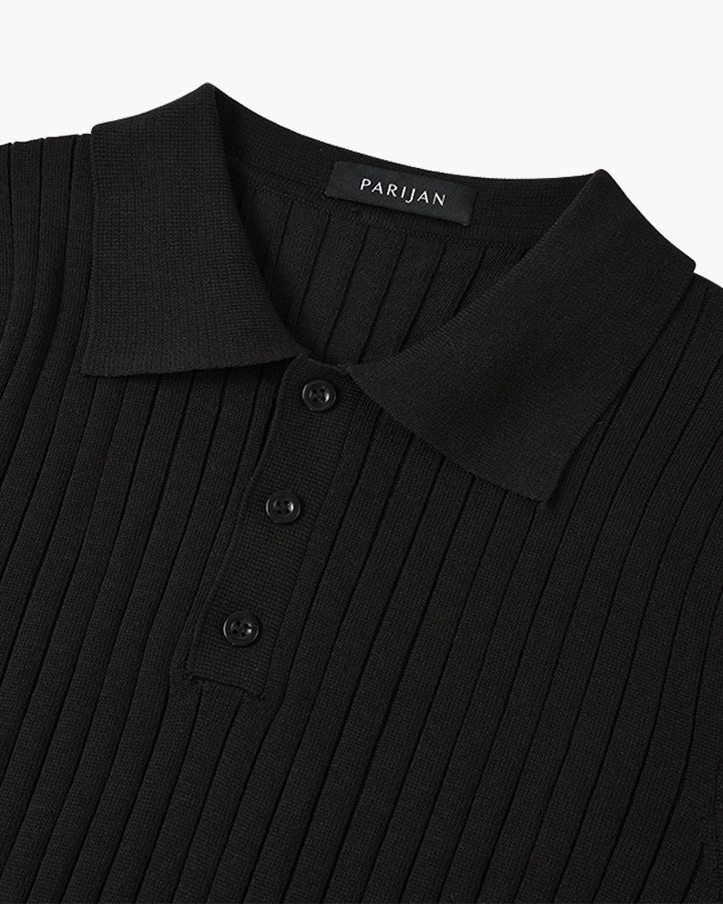 GIMCHEON Knit Polo Tee