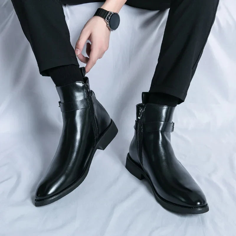 Miles Leather Ankle Boots