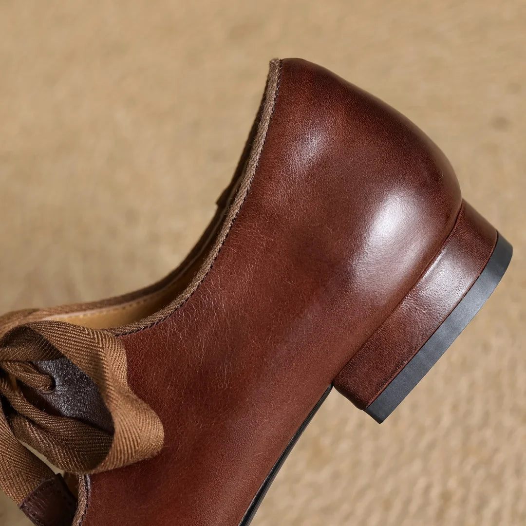 Bellaria Genuine Leather Flat Shoes