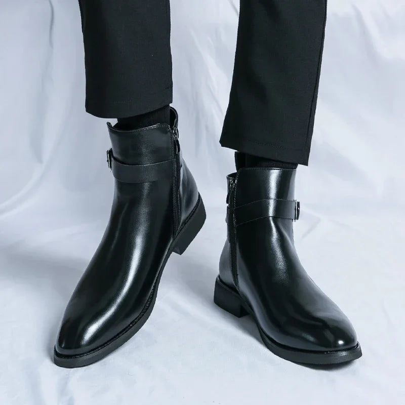 Miles Leather Ankle Boots