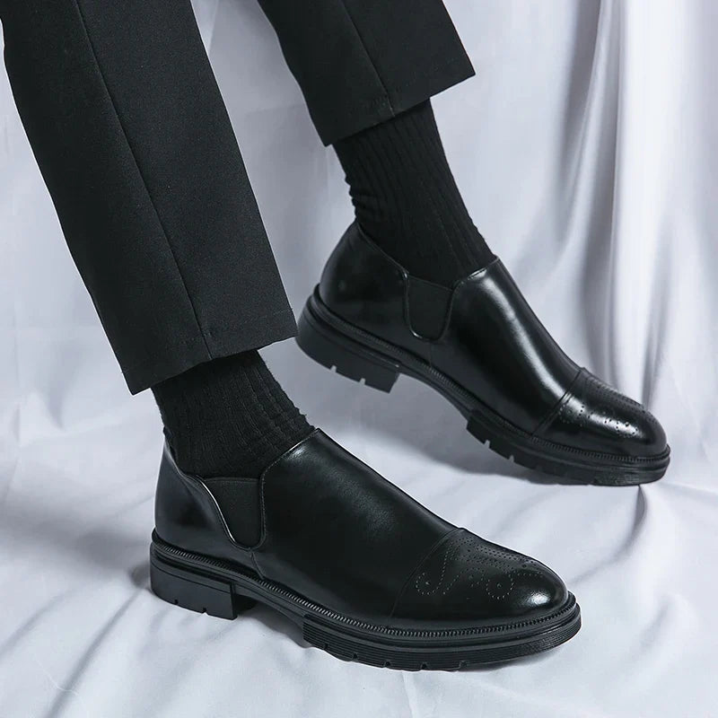 Duke British Pointed Leather Shoes