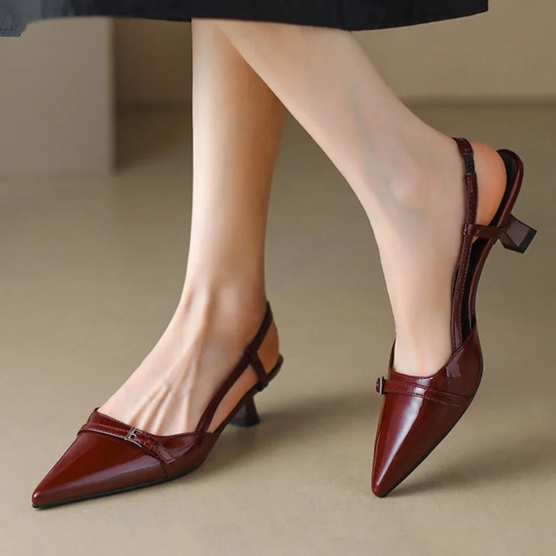 Elvor Stylish Kitten Middle Heels