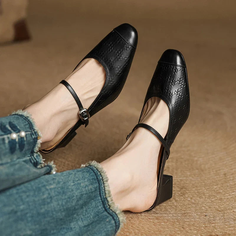 Authentic Leather Mules by Berla