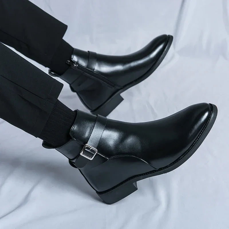 Miles Leather Ankle Boots