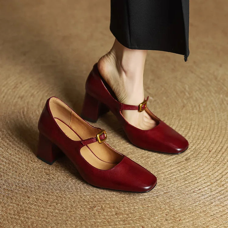 Luisa Authentic Leather High Heels