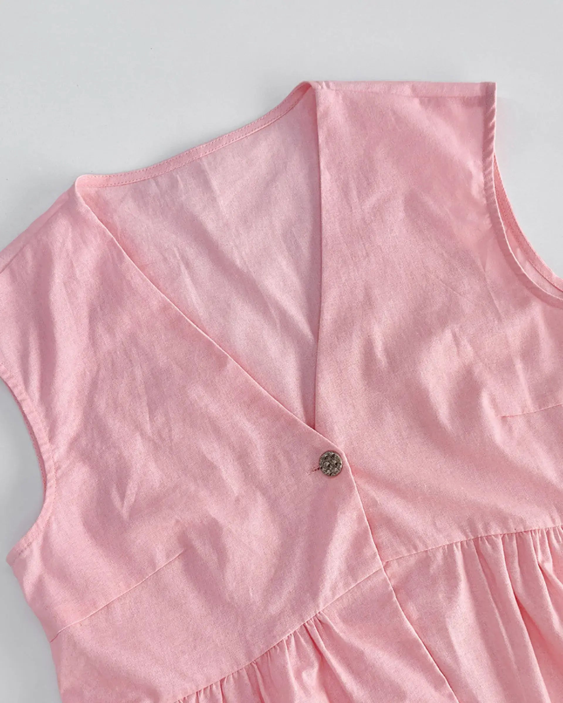 Two-pieces V-neck Sleeveless Vest Long Pants