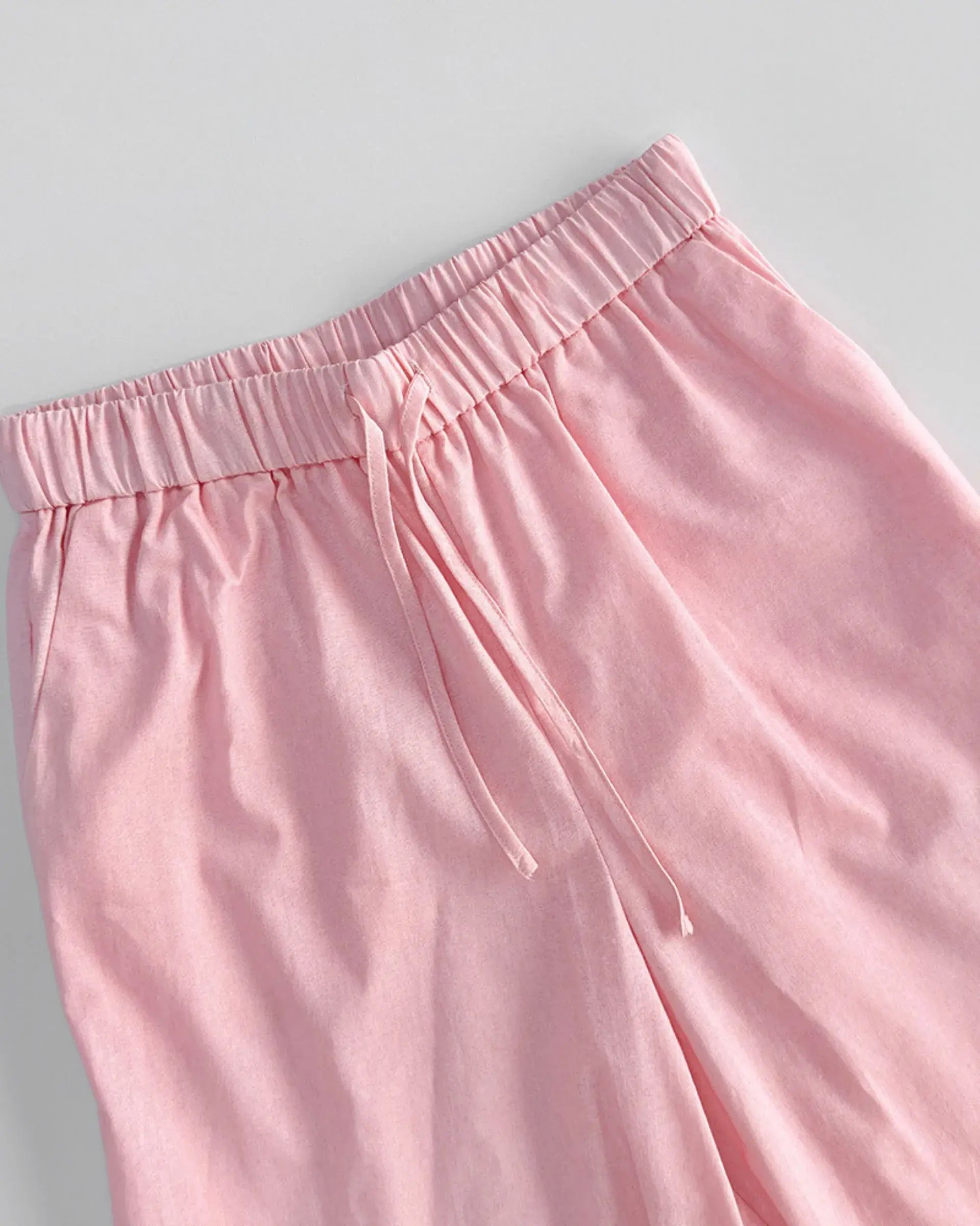 Two-pieces V-neck Sleeveless Vest Long Pants
