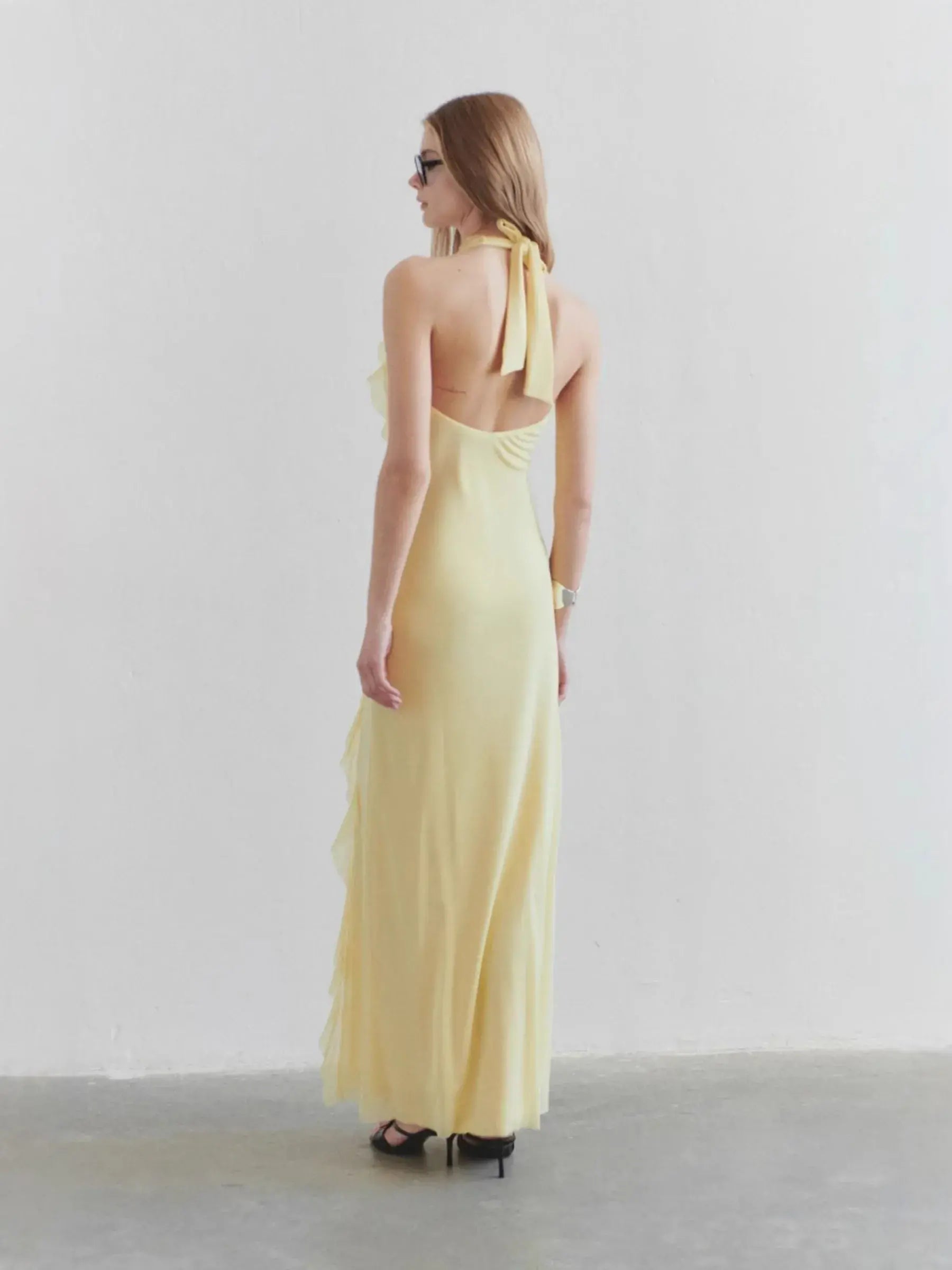 Vannessa Backless Holiday Dress