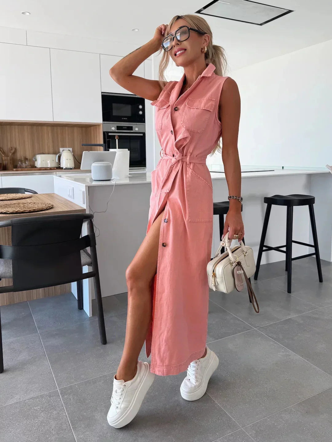 Isabelle - Maxi Denim Dress