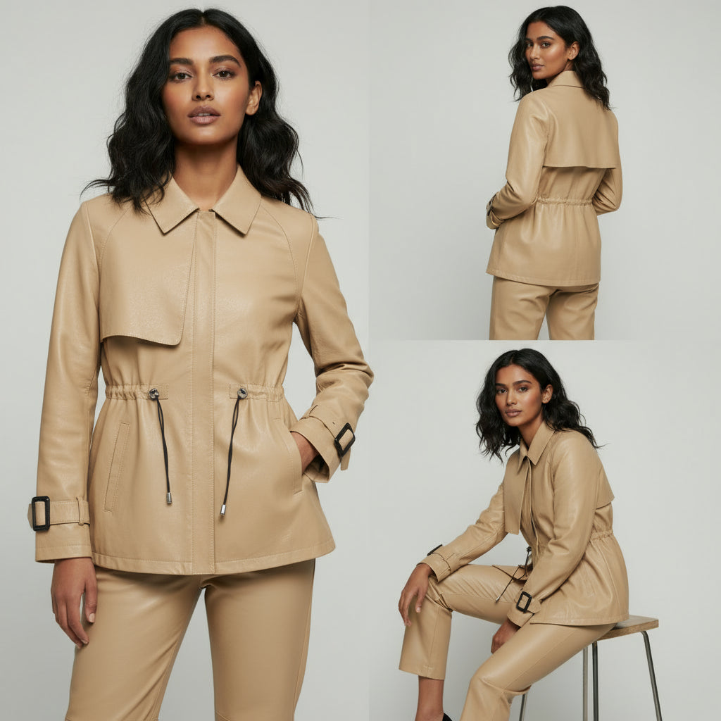 Aria Sheepskin Leather Jacket