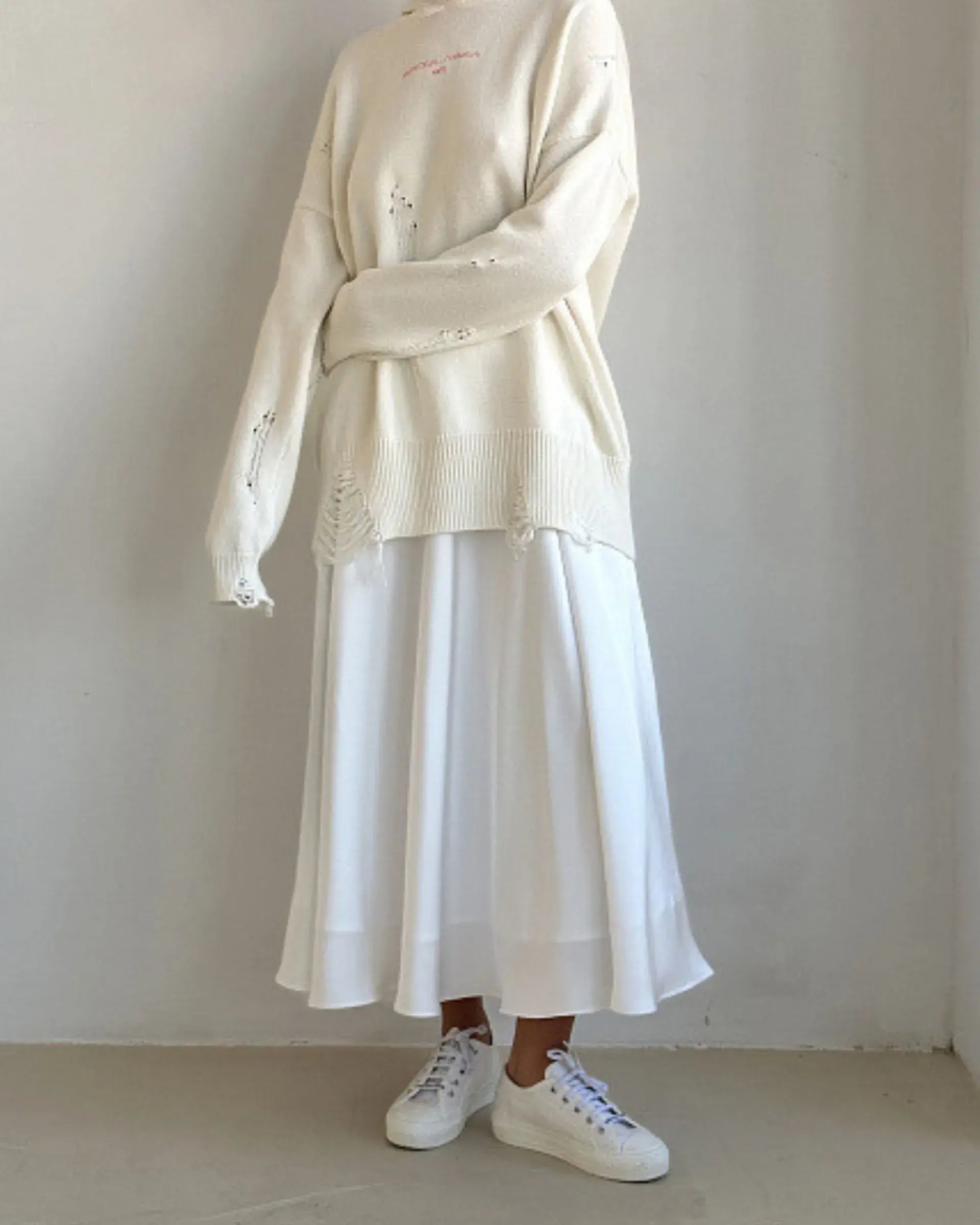 High waist Long Satin Dress
