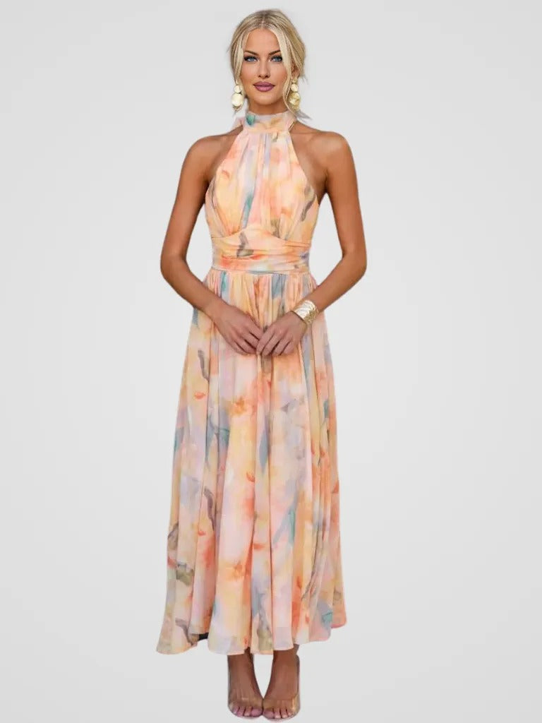 Valora™ | Floral Midi Dress