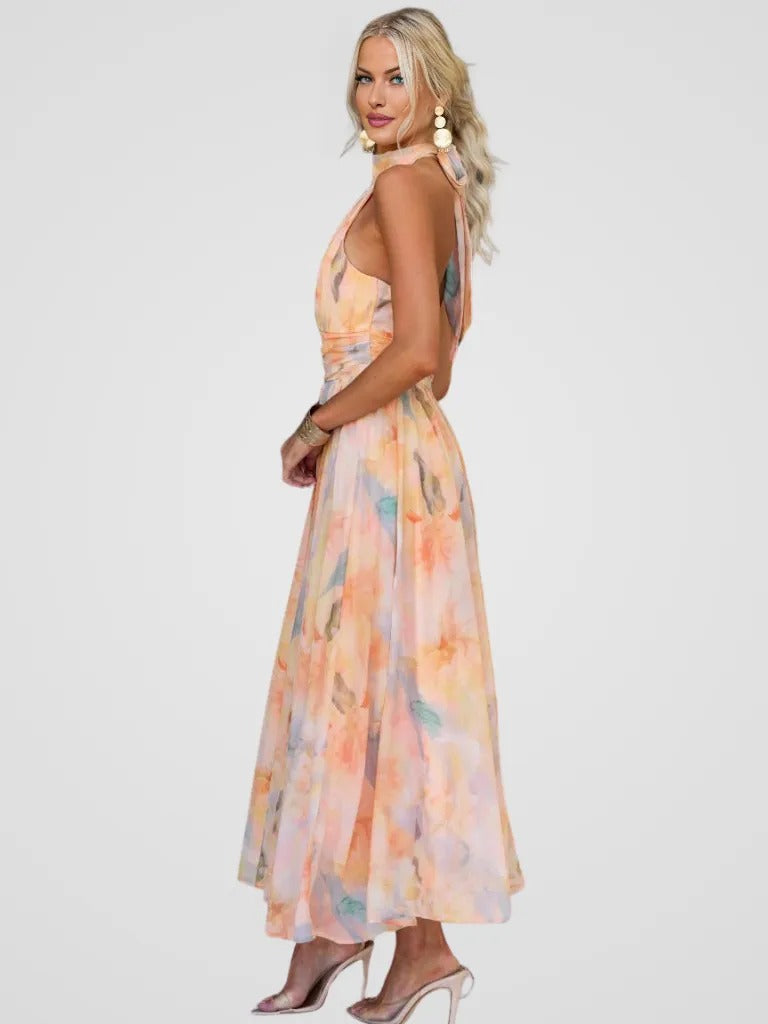 Valora™ | Floral Midi Dress