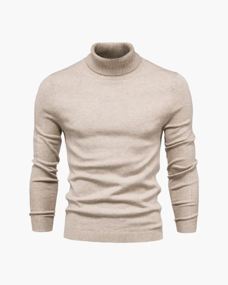 JANGSAN Merino Wool Turtle Neck Sweater