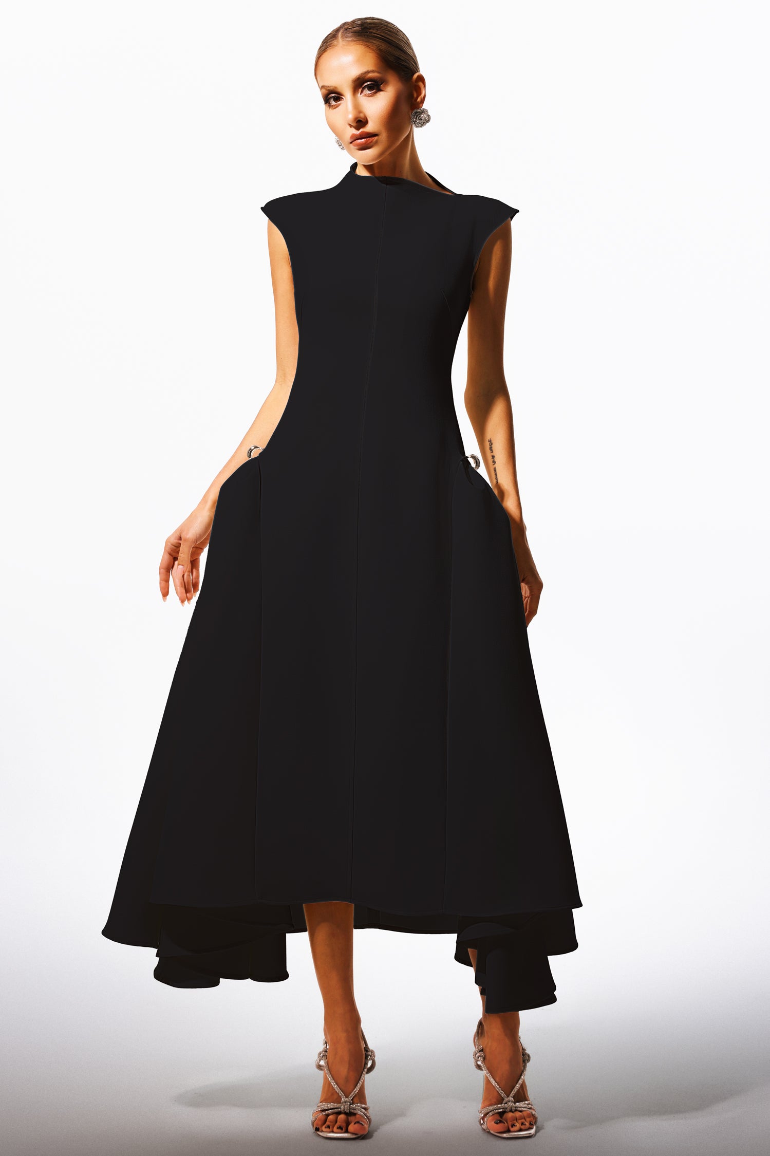 Roxana Sleeveless Maxi Dress Black