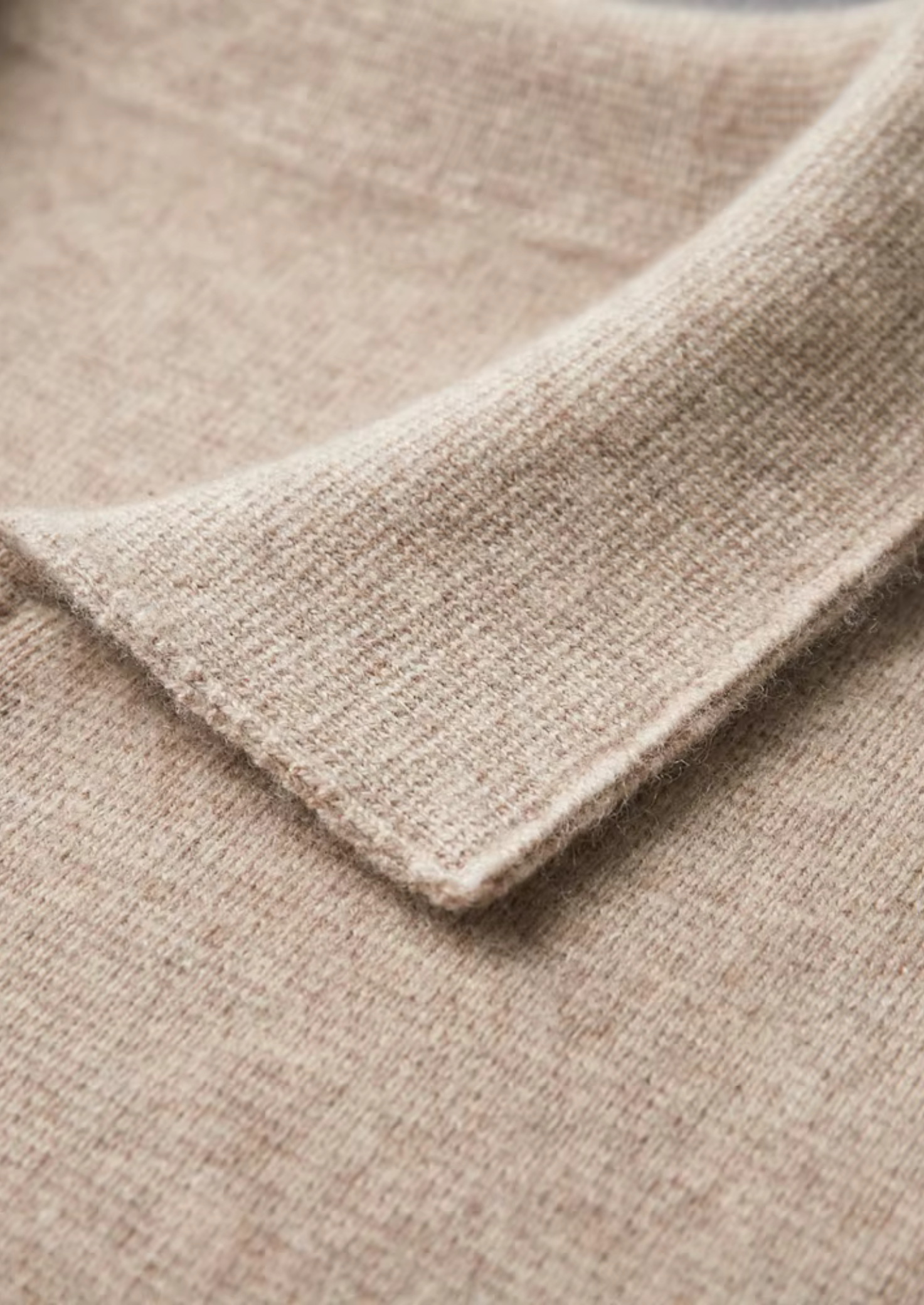 Ultra-Fine Merino Wool Zip Polo Cardigan