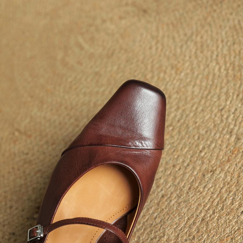 Velin Authentic Leather Heels