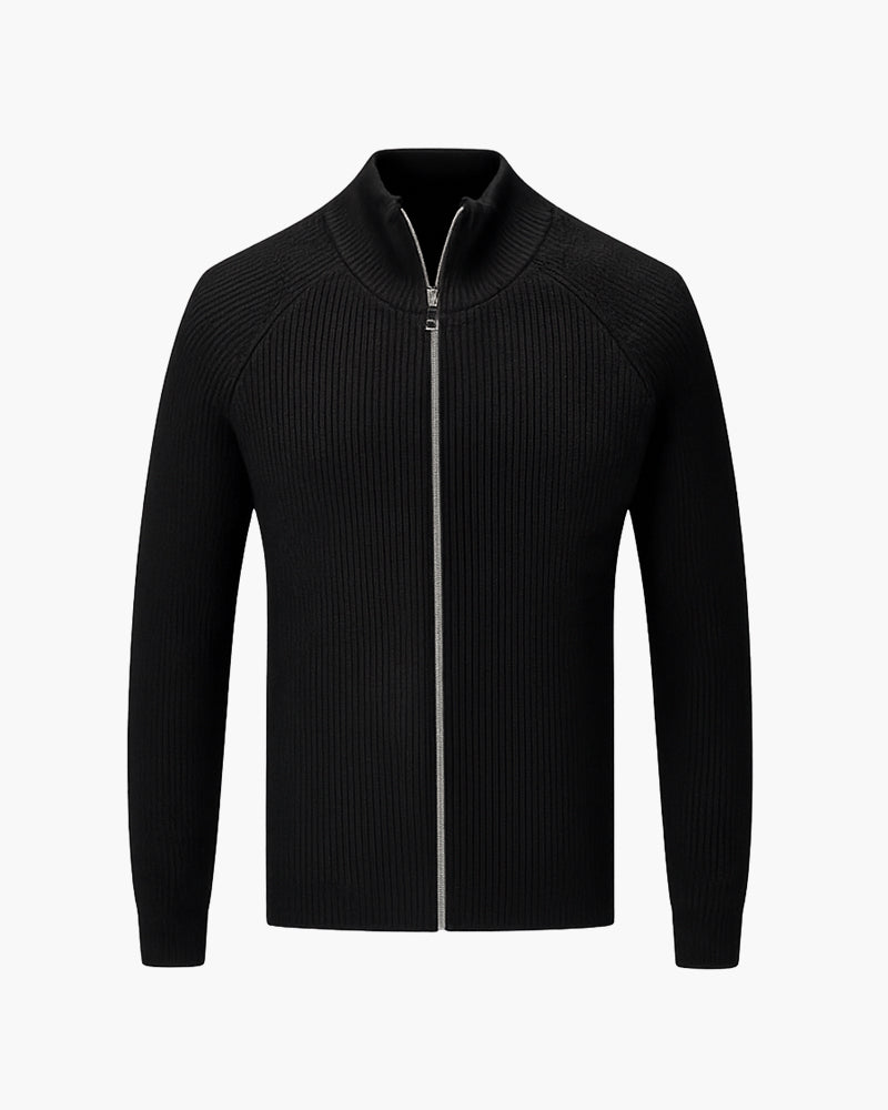 AMALFI Wool Gilet with Full-Zip Closure