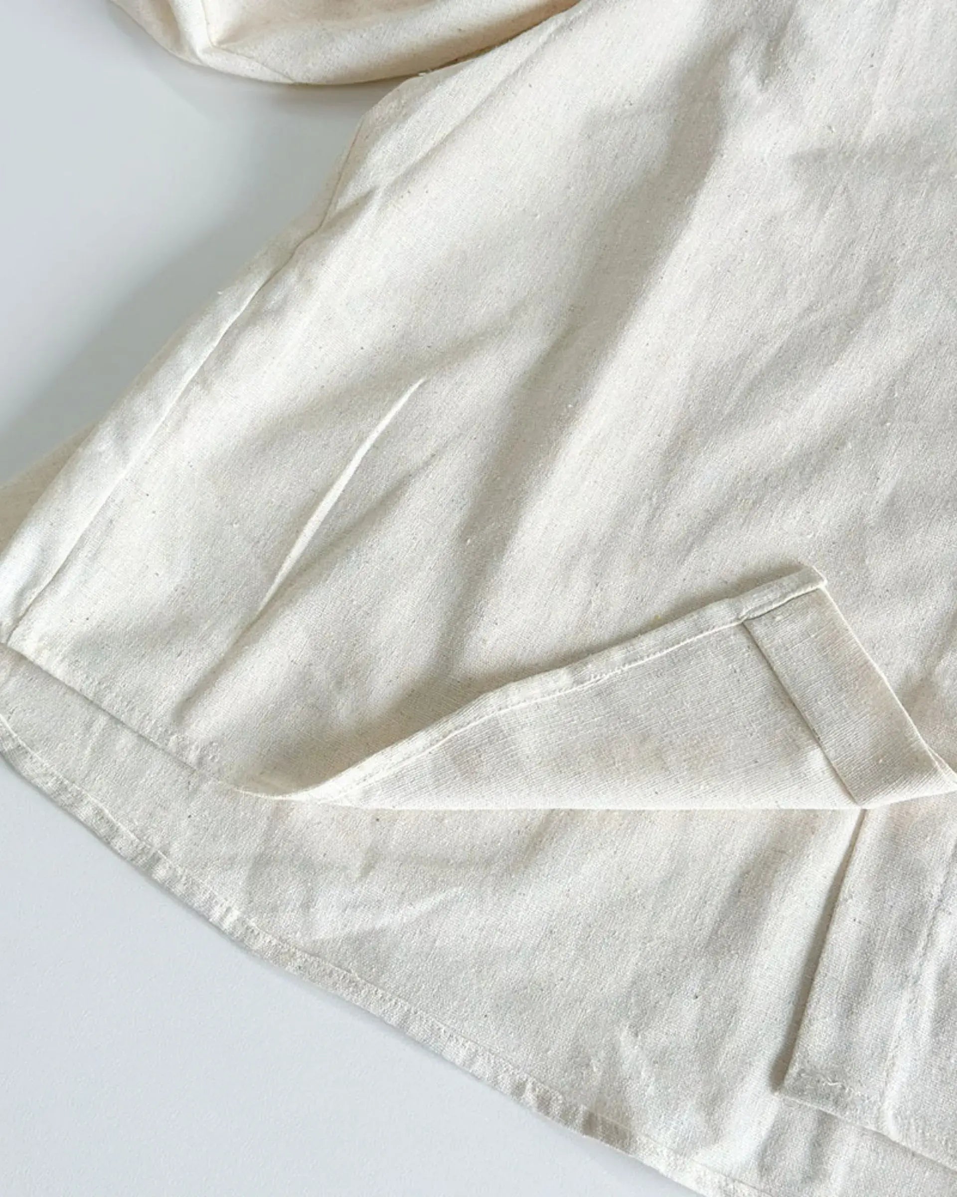 Puffer Sleeve Fashion Linen Embroidered Shirt