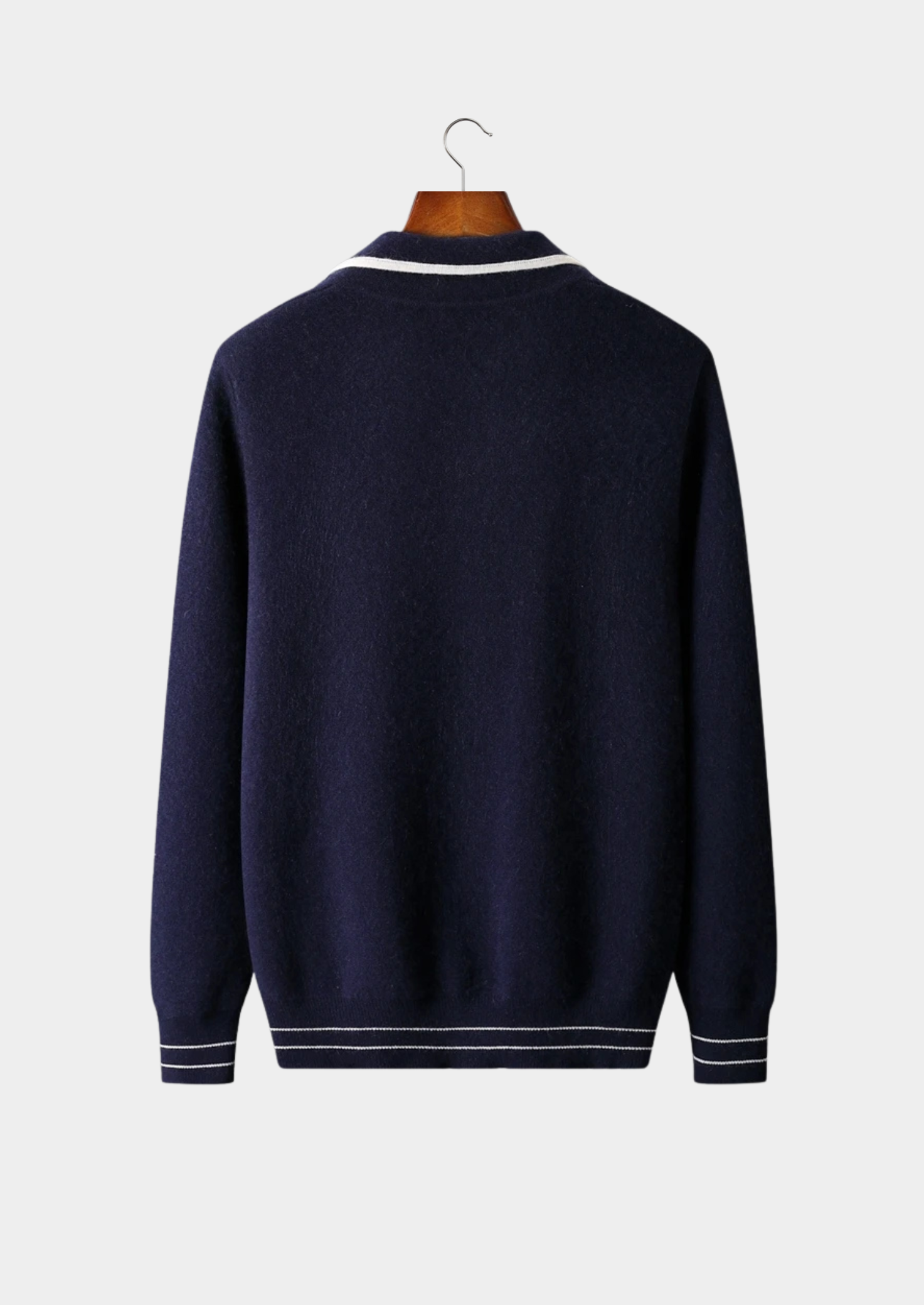 Callum WOOL POLO CARDIGAN