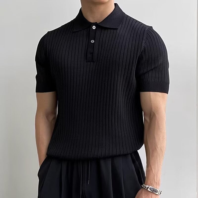 GIMCHEON Knit Polo Tee