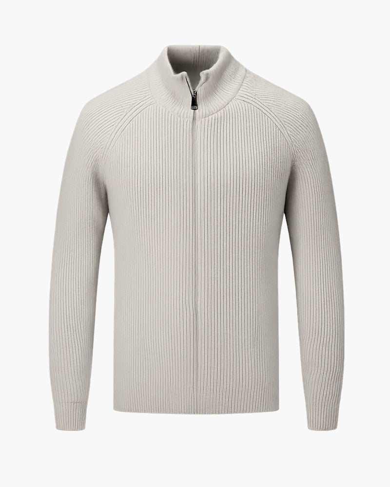 AMALFI Wool Gilet with Full-Zip Closure