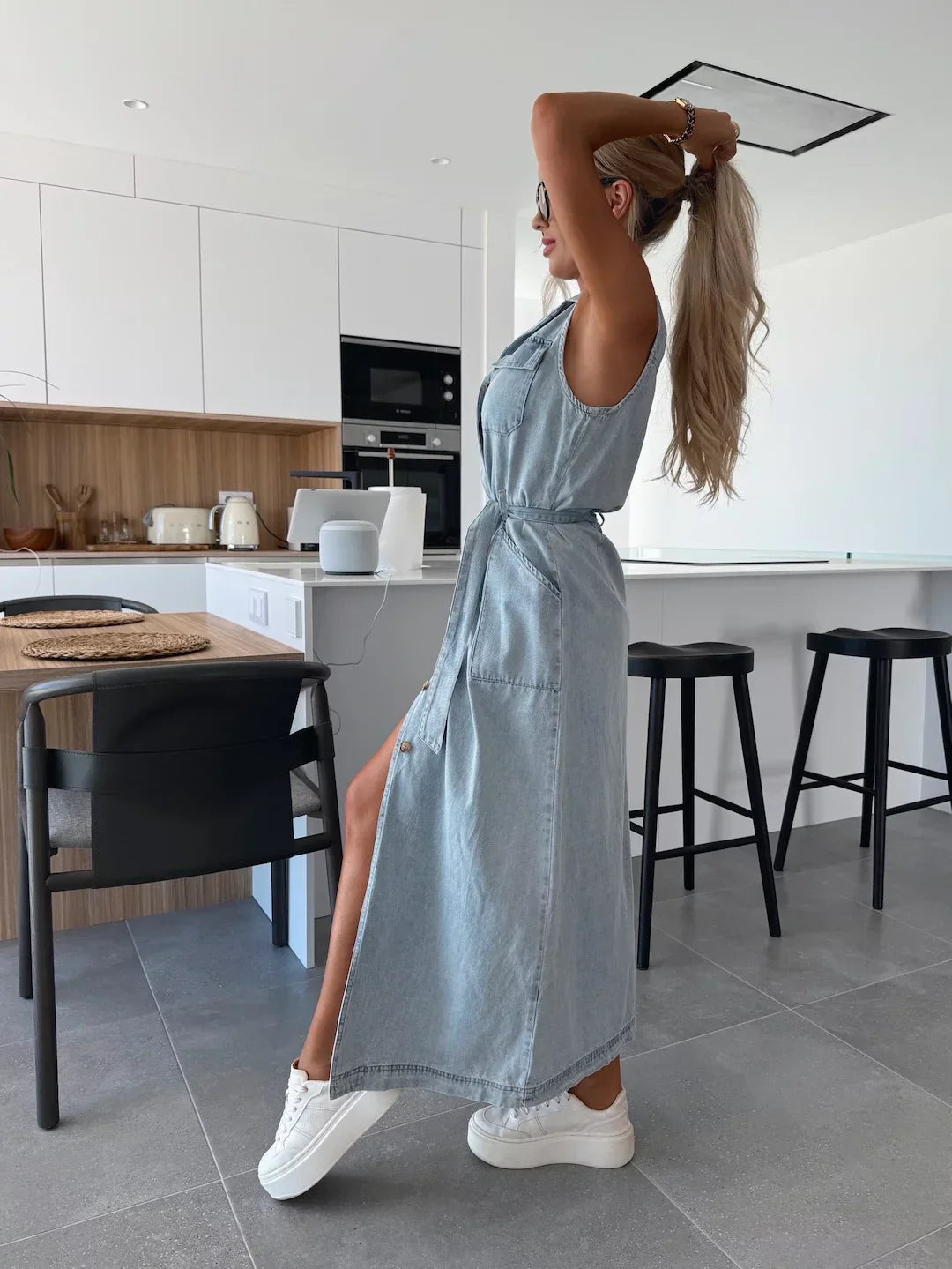 Isabelle - Maxi Denim Dress