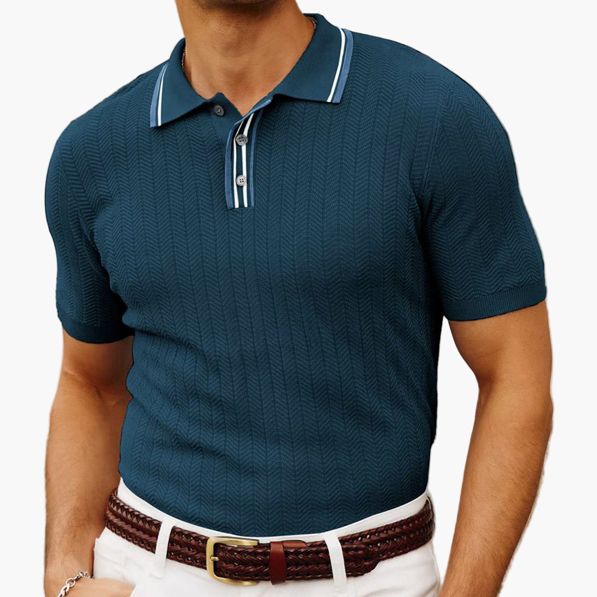 AMALFI Knitted Polo Shirt