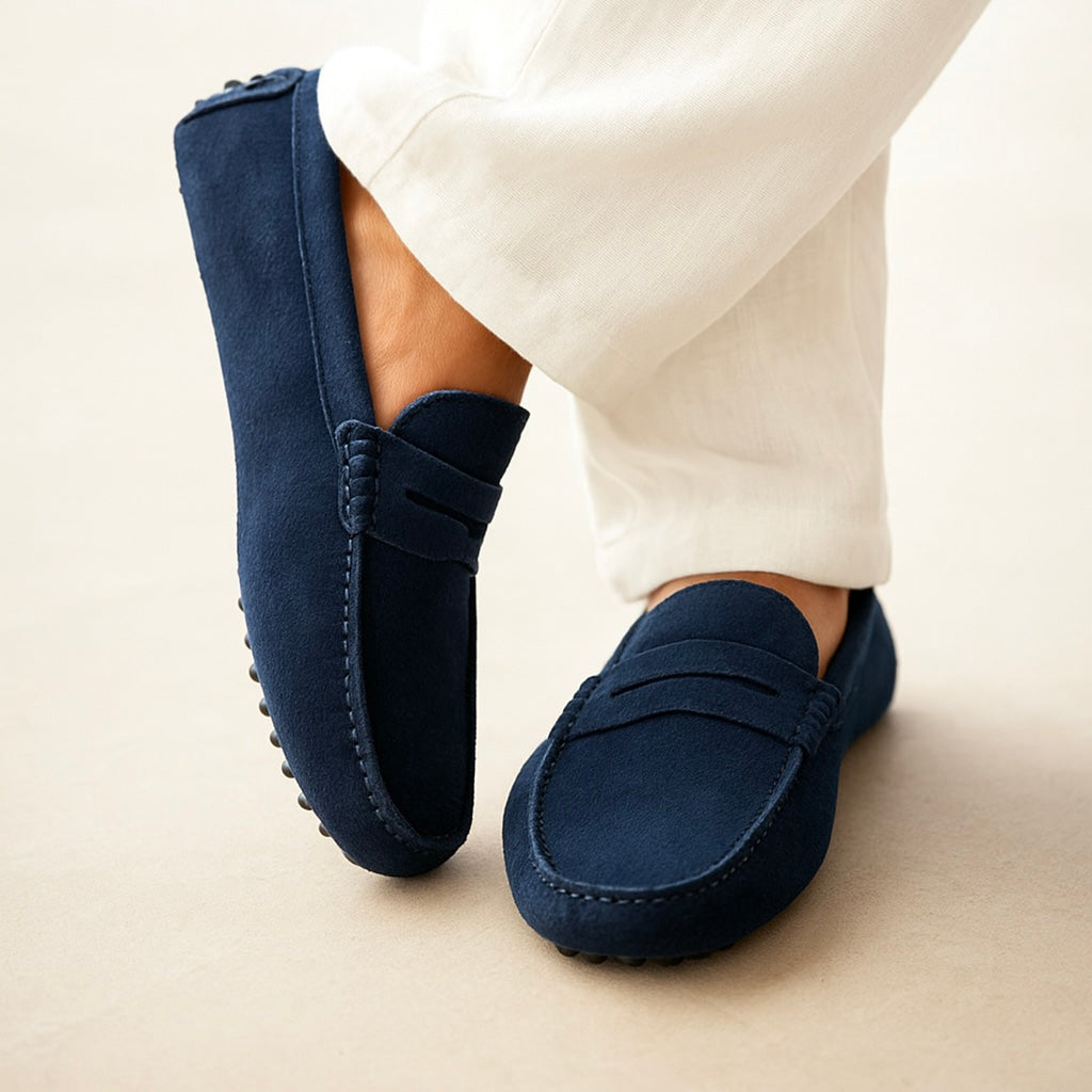Suede Slip-On Boat Shoes