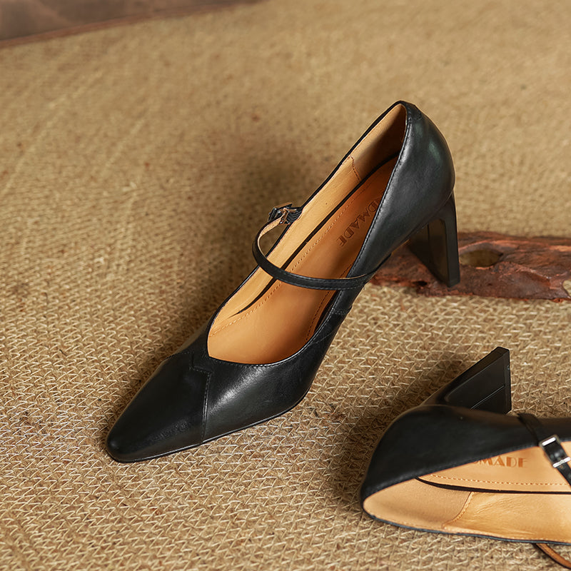 Emily Authentic Leather High Heels