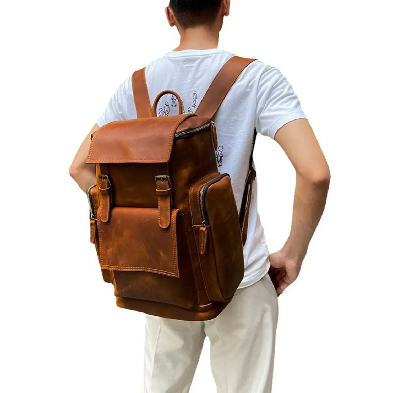 Avelon Genuine Leather Backpack travel Bag