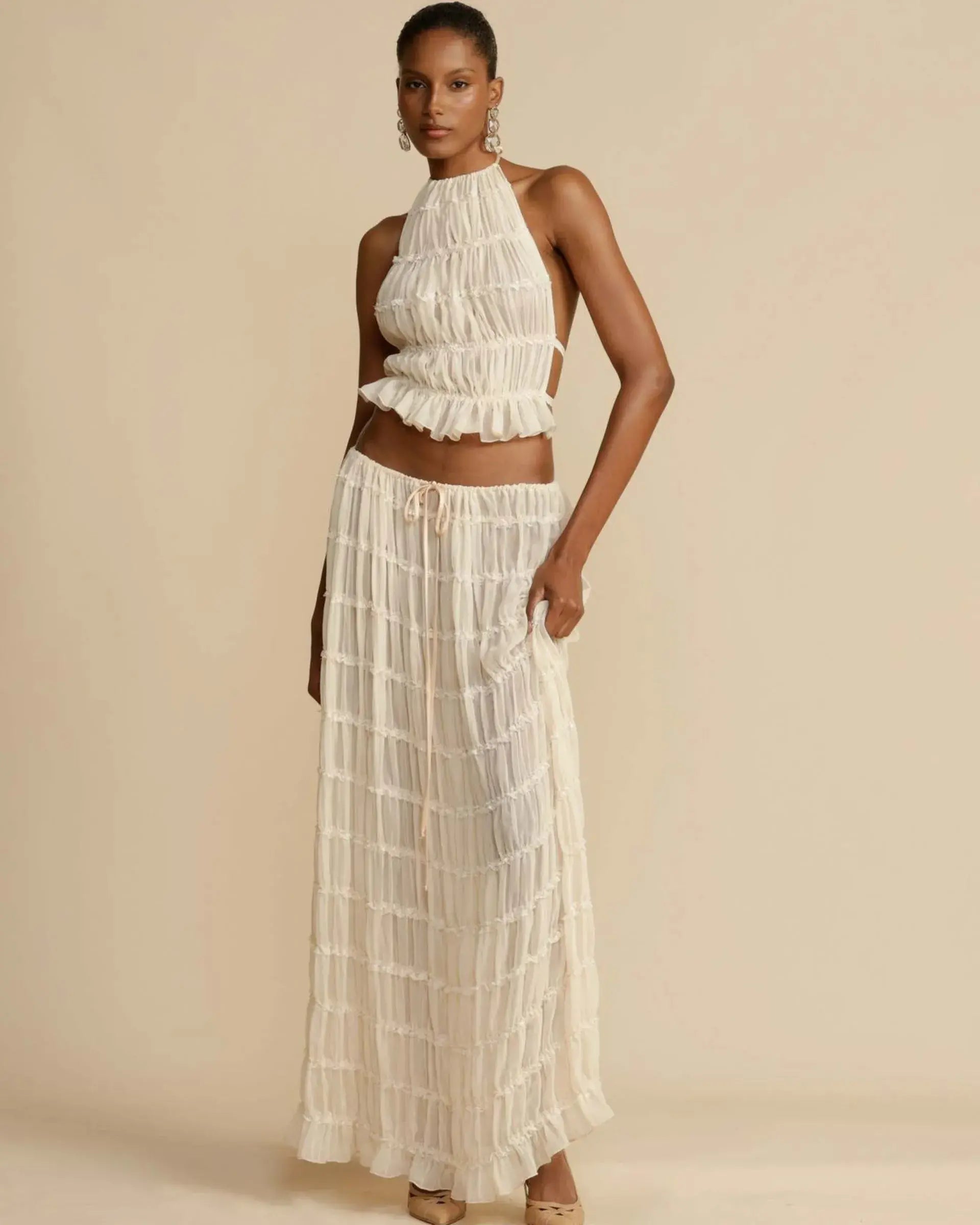 Colette Ruffled Summer Outfit Set